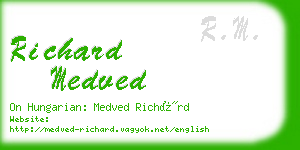 richard medved business card